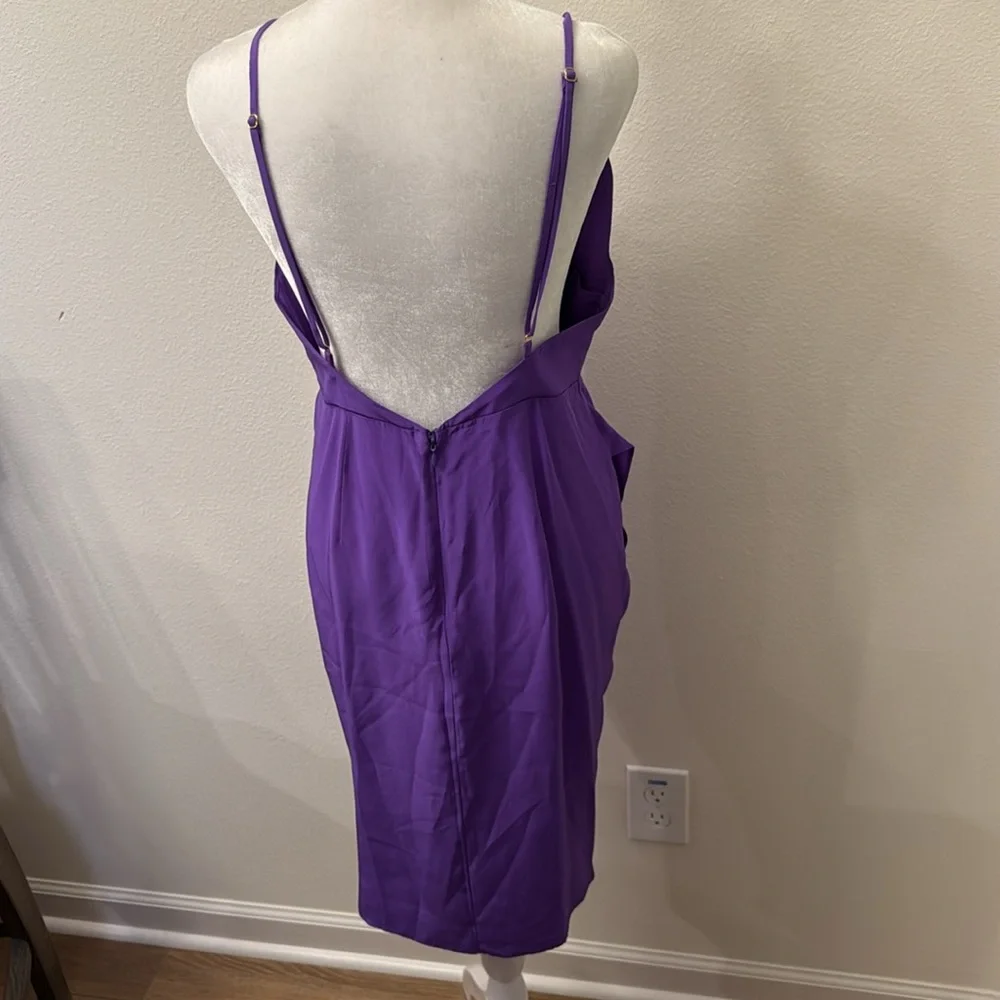 Amanda Uprichard Purple Midi Dress - Picture 5 of 10